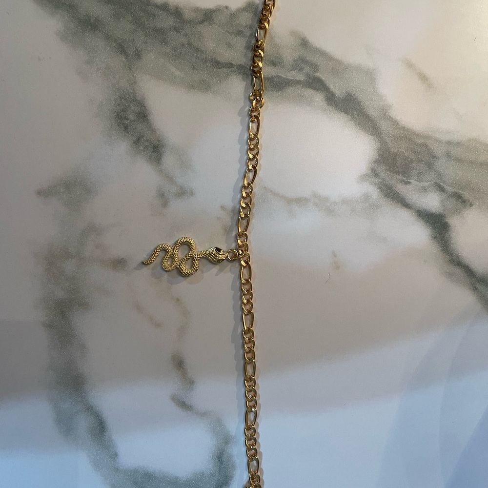 Snake ankle bracelet